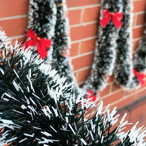 Plumas de Neve Decoração Elegante para o Natal