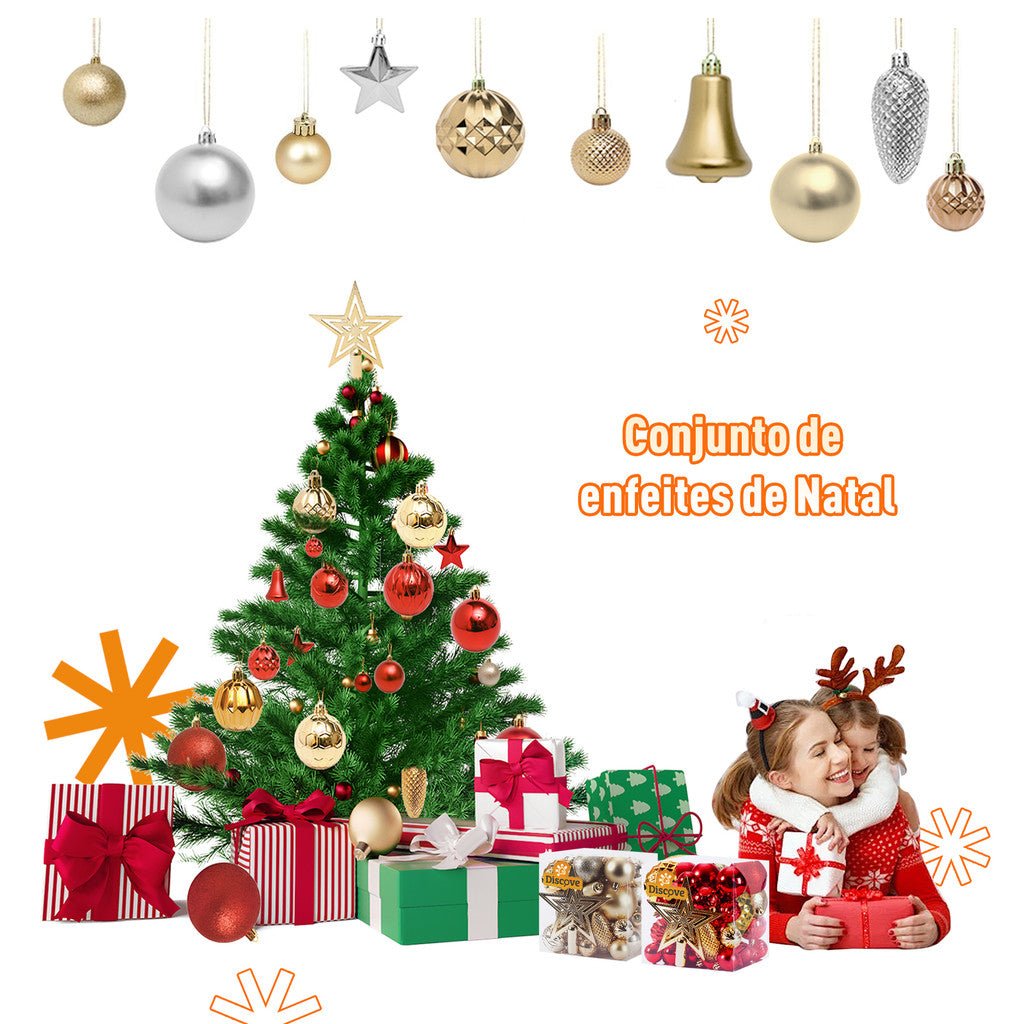 Kit de Enfeites para Arvore de Natal