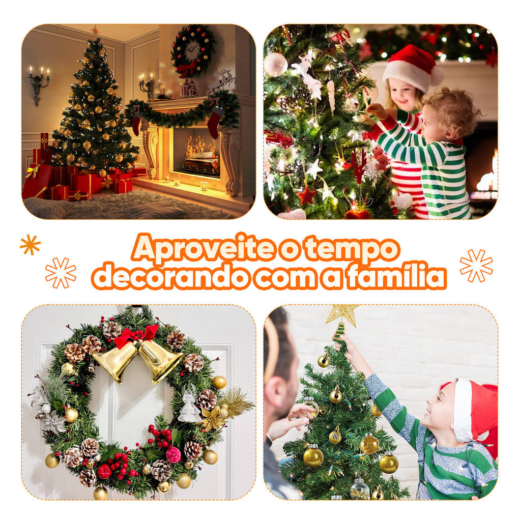 Kit de Enfeites para Arvore de Natal